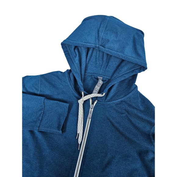 Vuori Ponto Performance Zip Hoodie Men's M Blue Full Zip Stretch Jacket VW268 - Picture 2 of 8